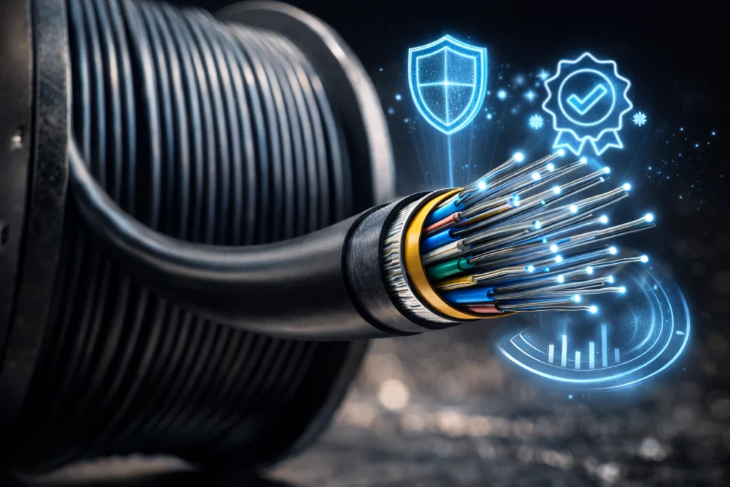 Media transmisi Kabel fiber optik