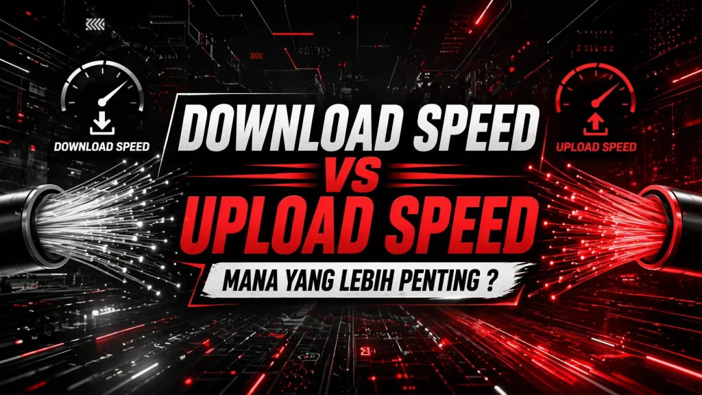 Download speed vs upload speed kabel fiber optik